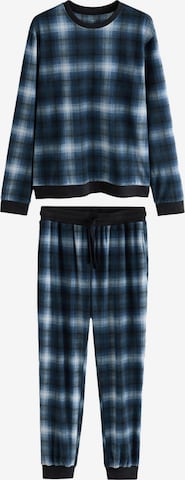 Next Pitkä pyjama värissä sininen: etupuoli