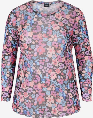 Zizzi Blouse 'Rayne' in Blue: front