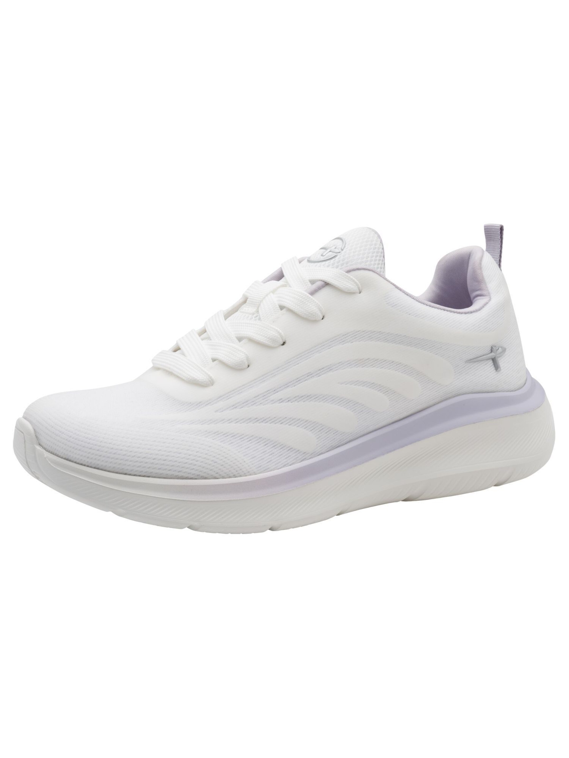 Tamaris Platform trainers in White: front