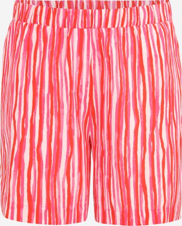 PIECES Curve Regular Trousers 'PCKAIANA' in Pink: front