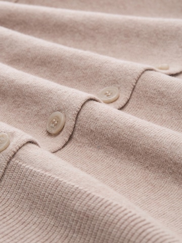 TOM TAILOR Knit cardigan in Brown