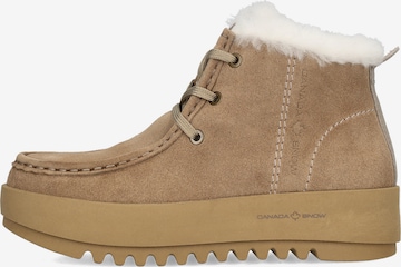 CANADA SNOW Schnürstiefelette 'Mount Marty' in Beige: Vorderseite
