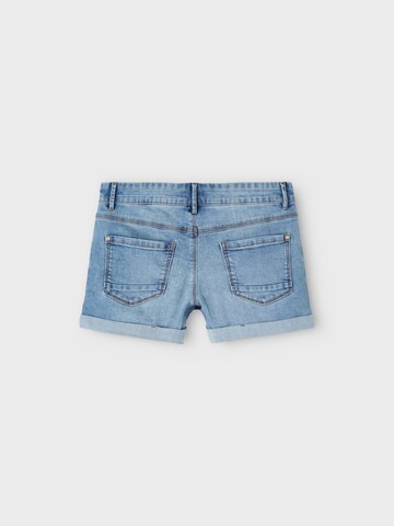 NAME IT Regular Shorts 'Becky' in Blau