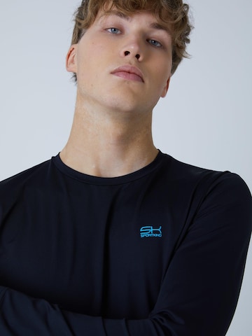 SPORTKIND Funktionsshirt 'Crew Neck Long Sleeve Shirt'‌‌‌‌‌‌‌‌‌‌ in Schwarz