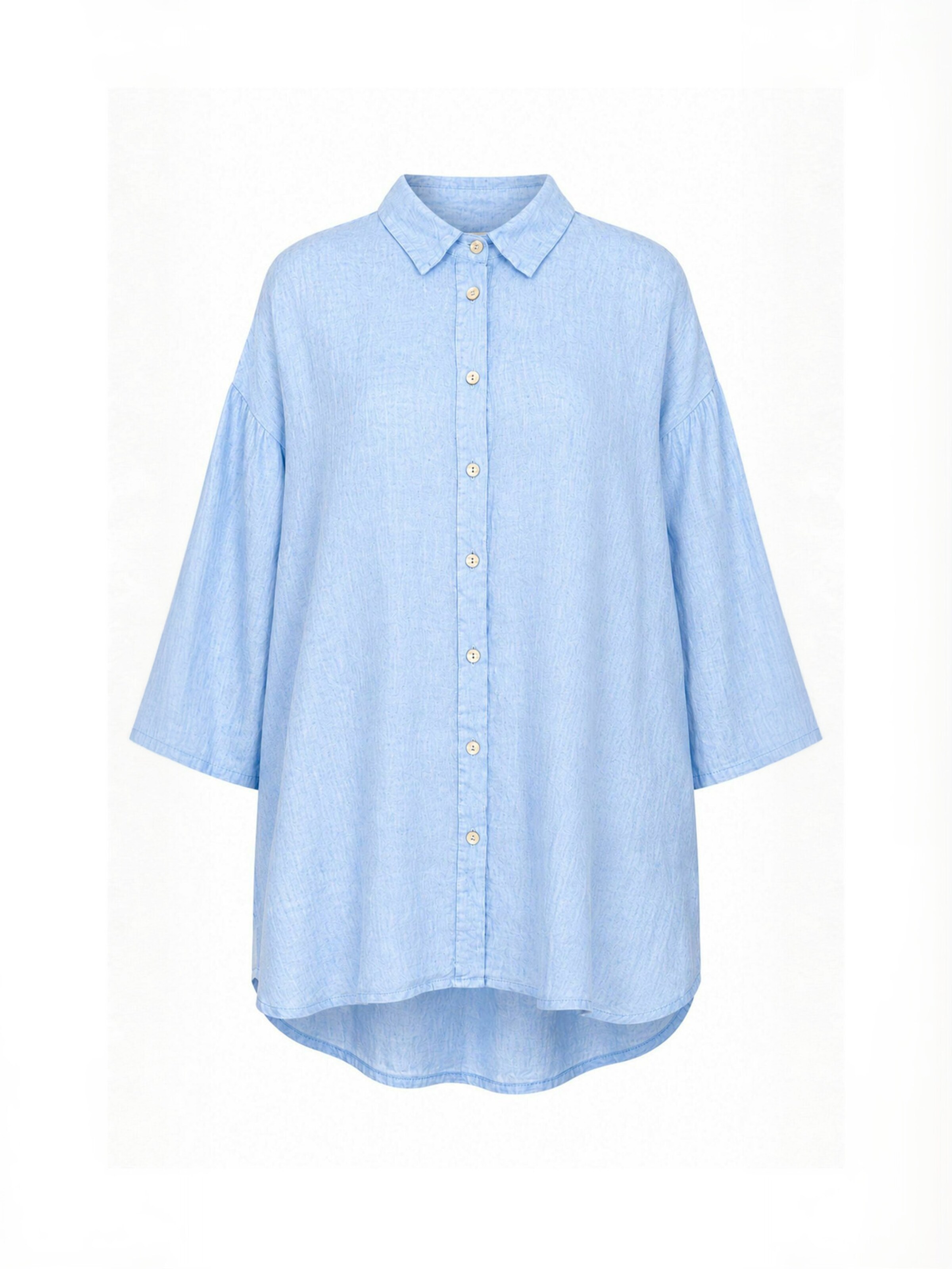 Opal Studio Shirt ' Jenna ' in Blauw: voorkant