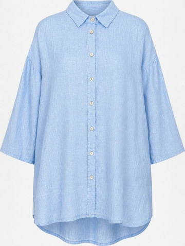 Opal Studio Shirt ' Jenna ' in Blauw: voorkant