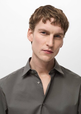 MANGO MAN Regular Fit Hemd 'Play' in Grau