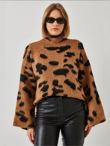 Pull-over Bianco Lucci en marron : devant