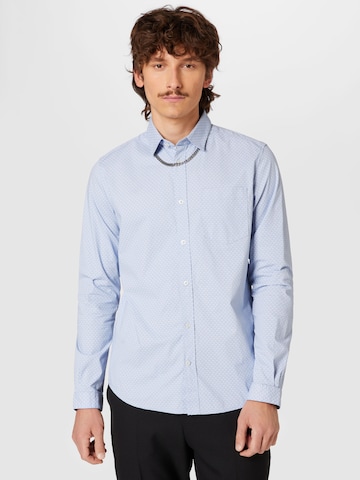 TOM TAILOR Slim Fit Hemd in Blau: predná strana