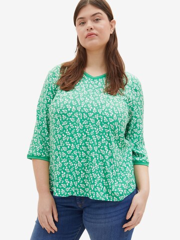 žalia Tom Tailor Women + Marškinėliai