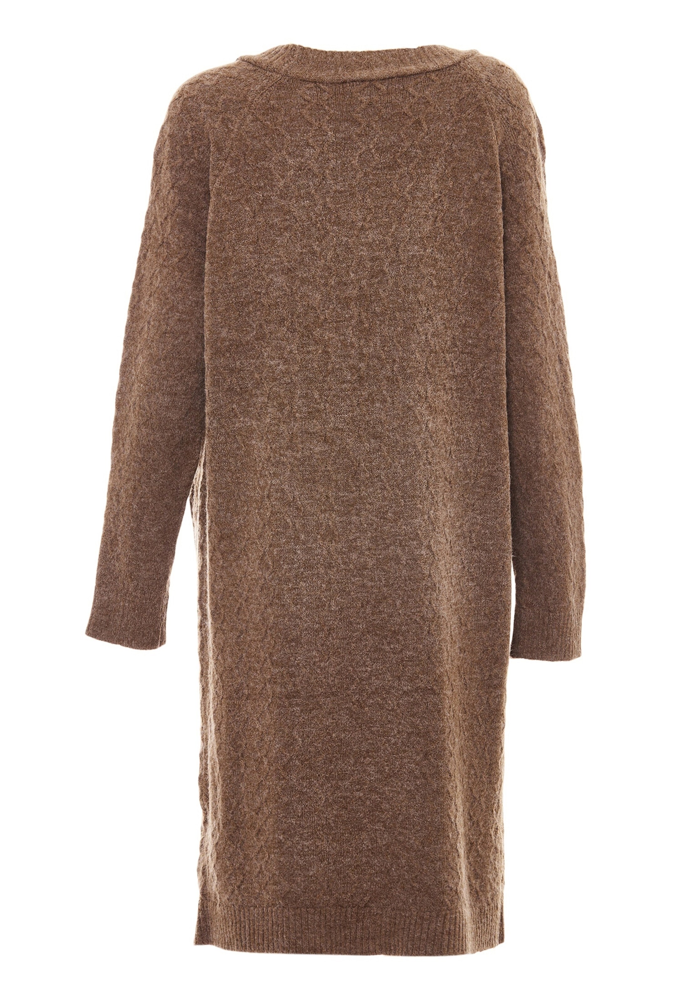 aleva - Casaco de malha em castanho