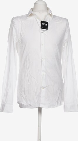 H&M Button Up Shirt in M in White: front
