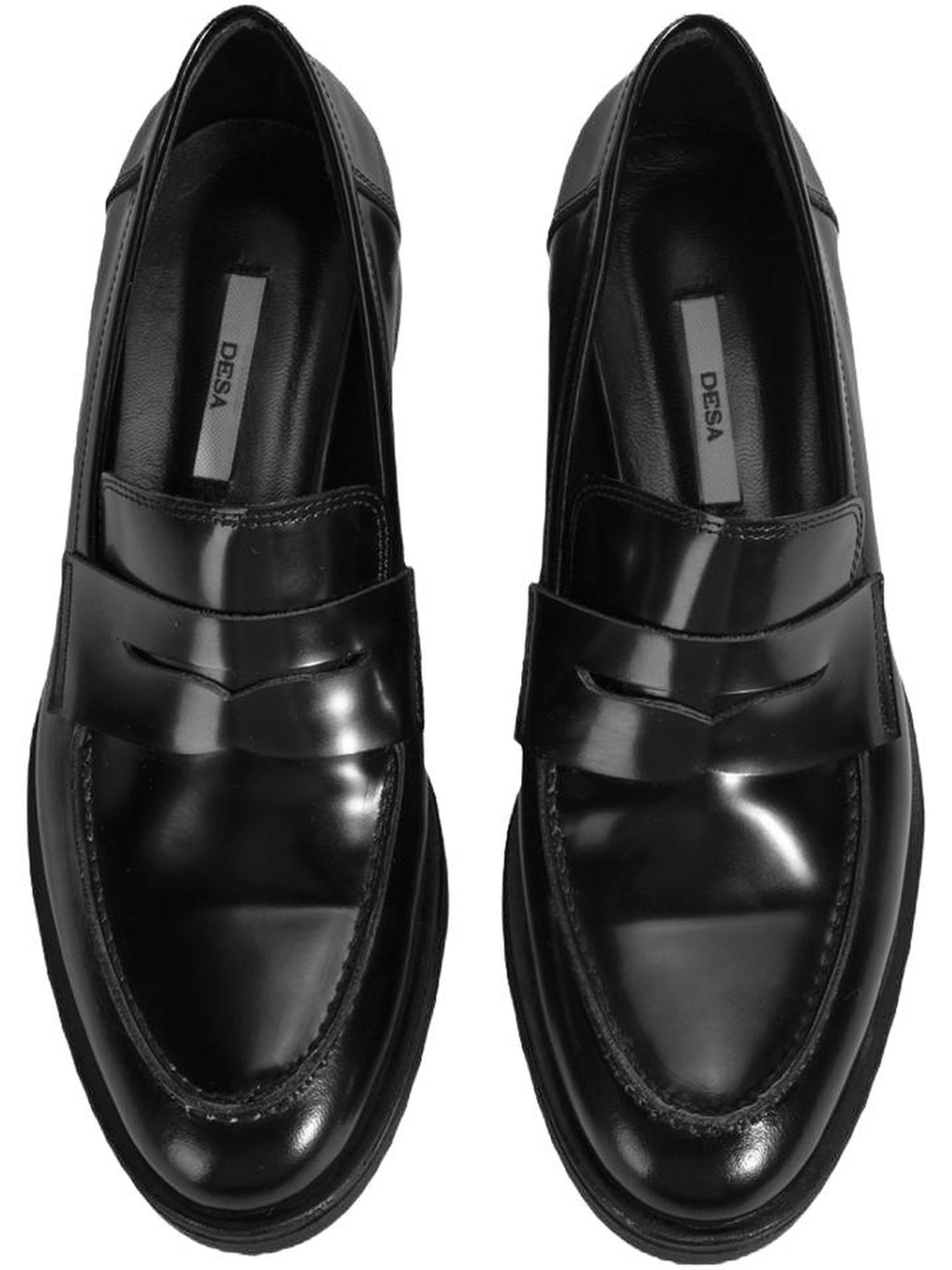 Desa Moccasins 'Slip-Ons' in Black
