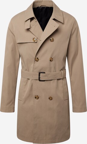 Lindbergh Between-seasons coat in Beige: front