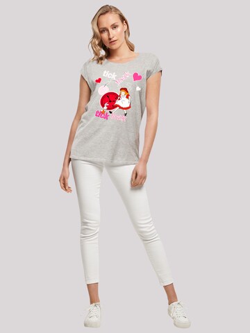 T-shirt 'Alice im Wunderland Tick Tock' F4NT4STIC en gris