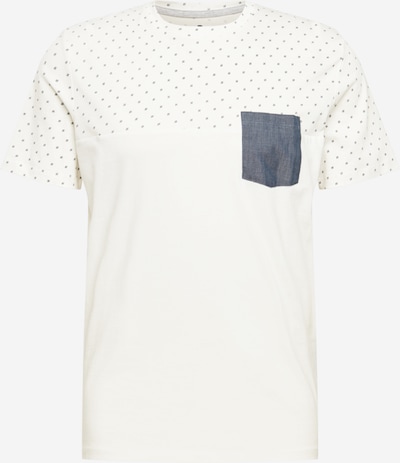 TOM TAILOR T-Shirt in blue denim / schwarz / weiß, Produktansicht