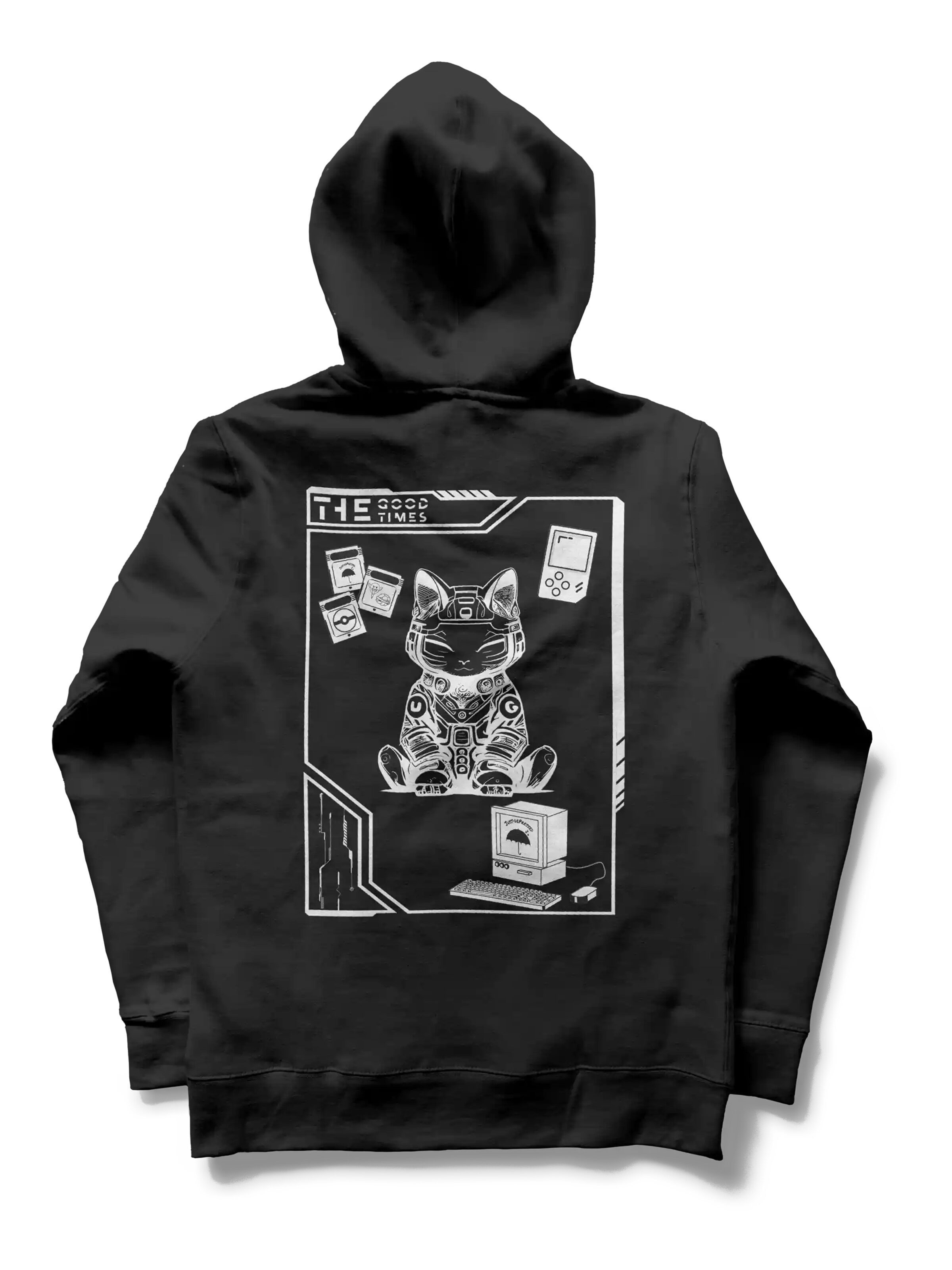 JustDepressed Clothing Sweatshirt 'Good Times' in Zwart