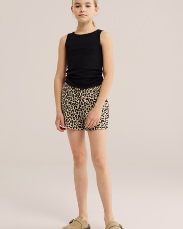 Loosefit Pantalon WE Fashion en beige