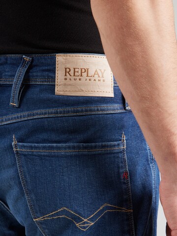 REPLAY - Slimfit Calças de ganga 'ANBASS' em azul
