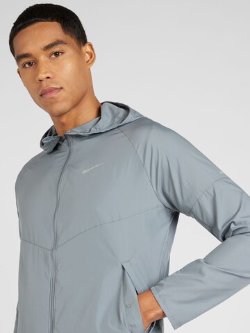 NIKE Sports jacket 'Miler' in Grey