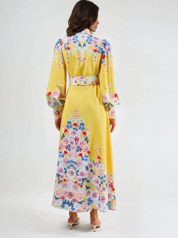 MSN Collection Maxi Kleid in Gelb