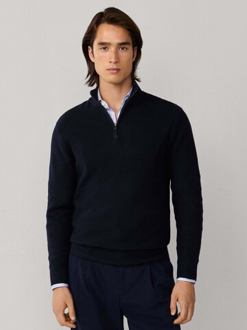 Hackett London Trui in Blauw: voorkant