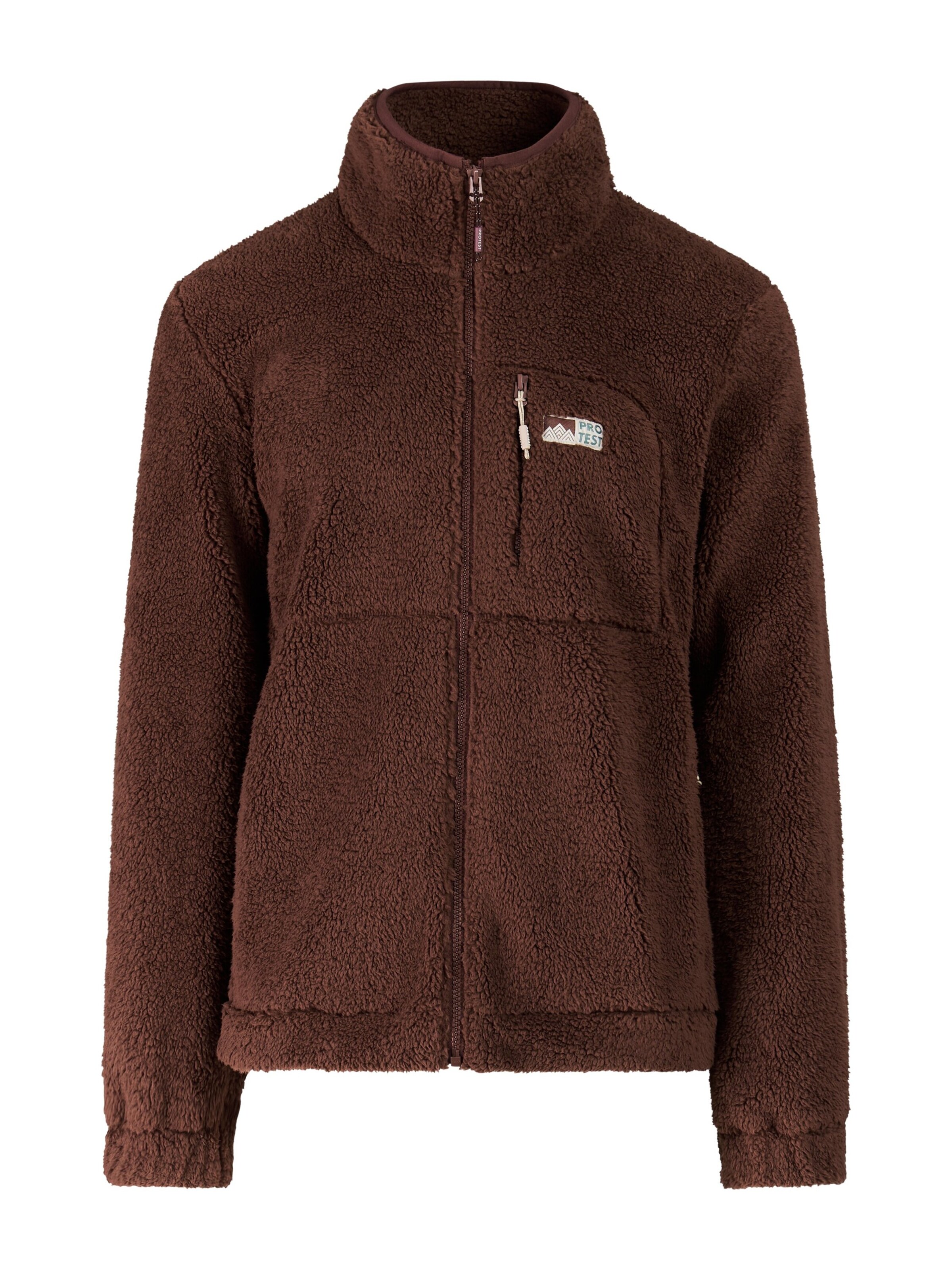 PROTEST Fleecejacke 'PRTCleeve'‌‌‌‌‌‌‌‌‌ in Rot: Vorderseite