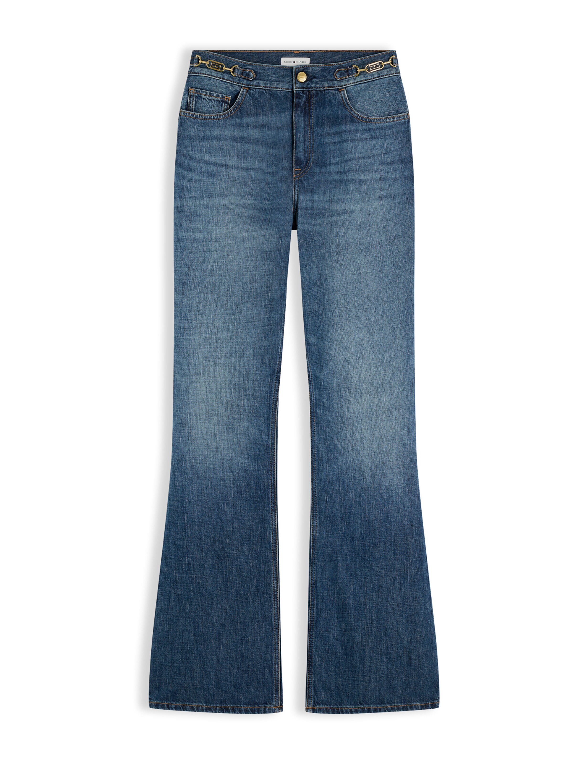 évasé Jean TOMMY HILFIGER en bleu : devant