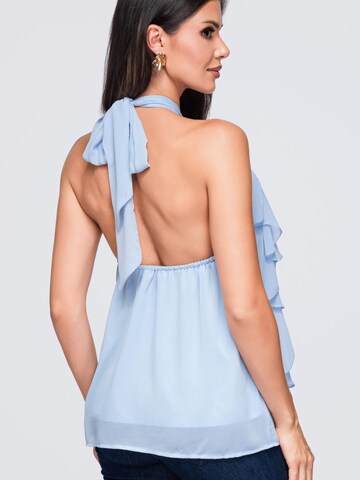Top di Ombre in blu