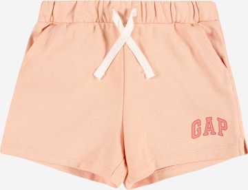 GAP Normální Kalhoty – oranžová: přední strana