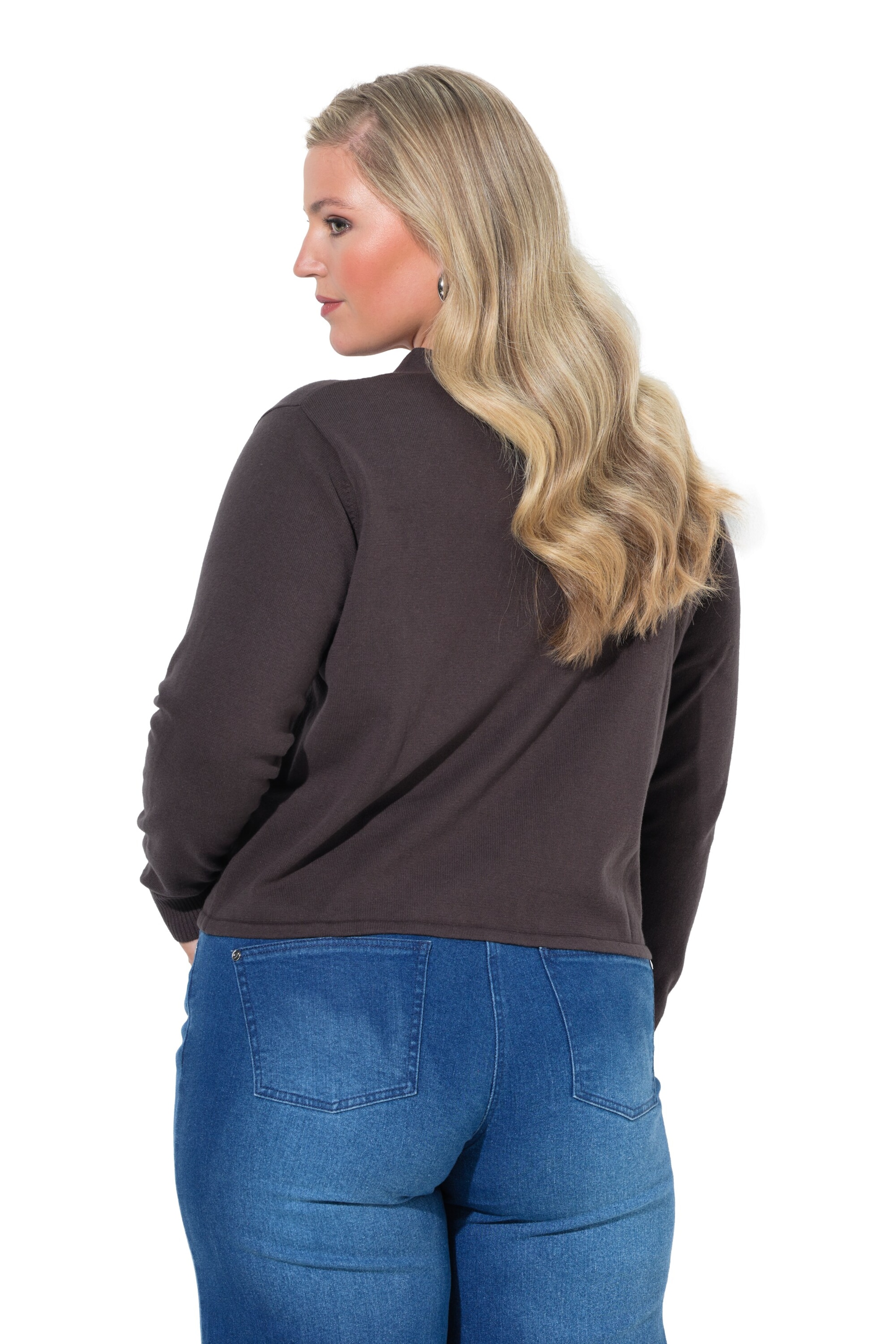 MIAMODA Gebreid vest in Bruin
