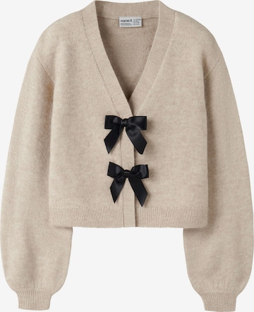 NAME IT Cardigan i grå: forside