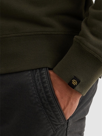 Felpa 'Sweatshirt with badges and garment-dye wash' di PME Legend in verde