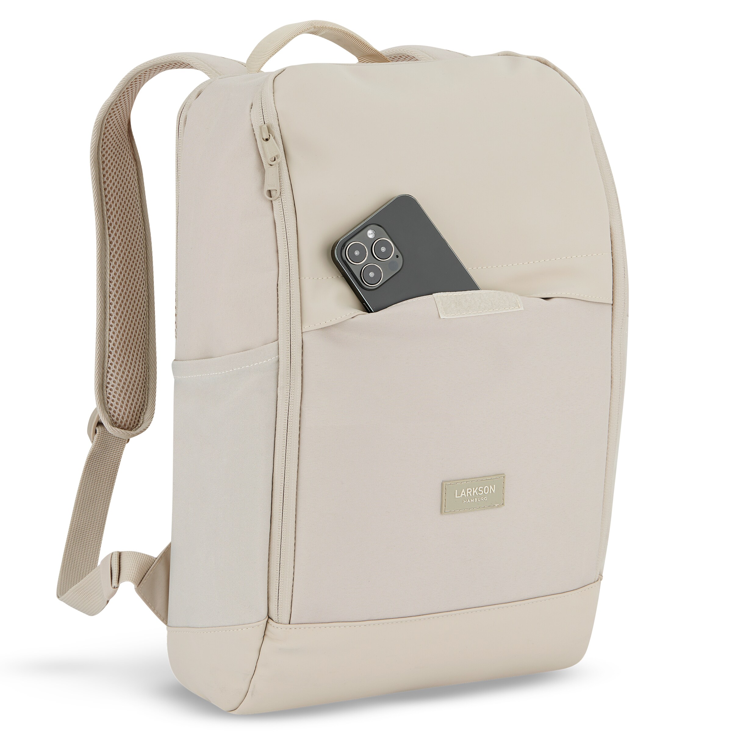 LARKSON Rucksack 'Niklas' in Beige: Vorderseite