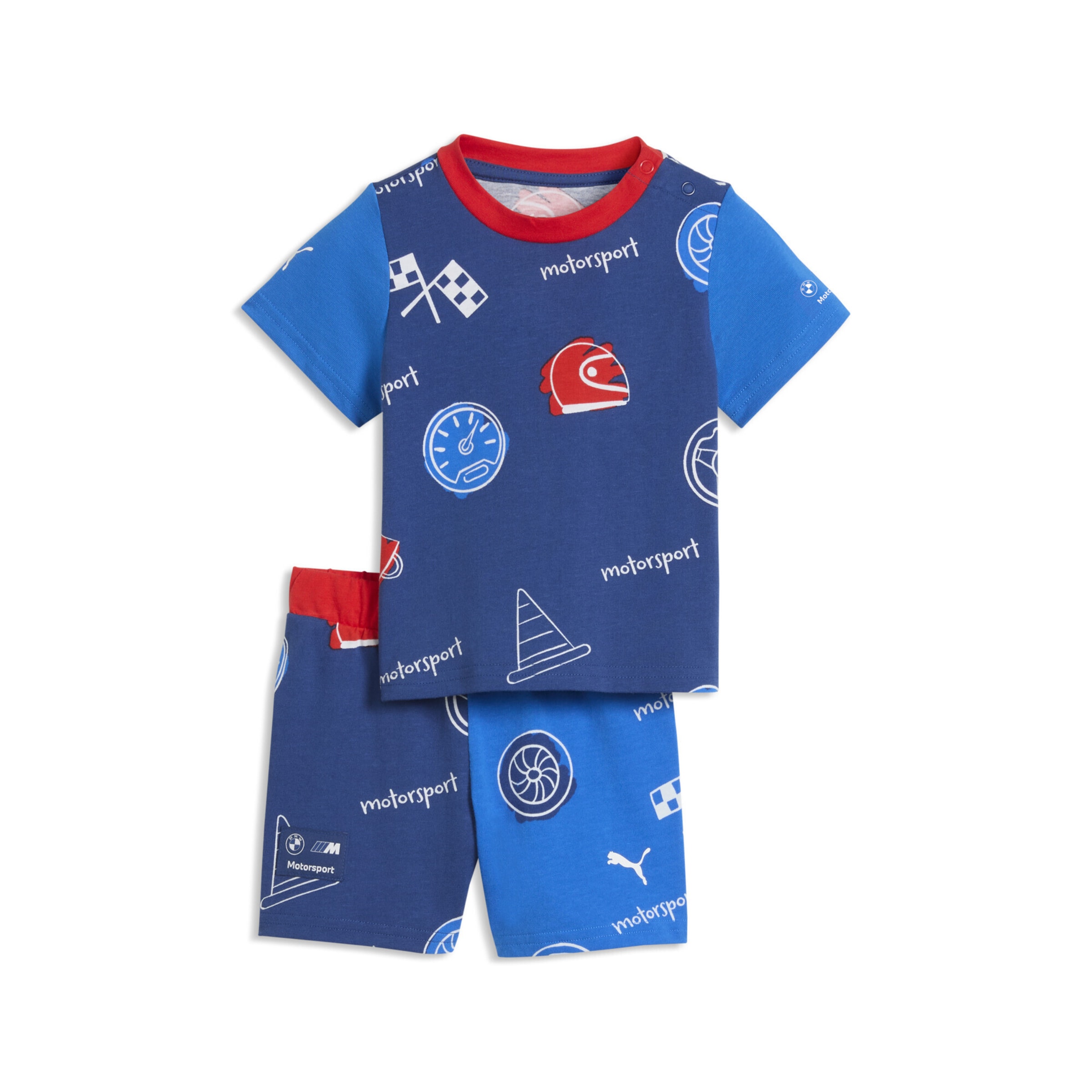 PUMA Trainingspak 'BMW M Motorsport Essentials' in Blauw: voorkant