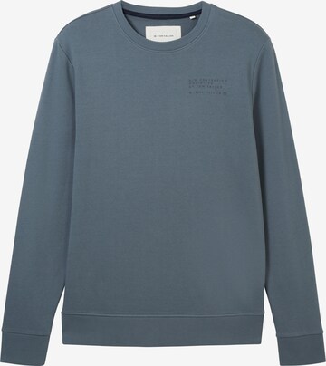 TOM TAILOR Sweatshirt in Blauw: voorkant