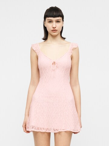 HOLLISTER Zomerjurk in Roze: voorkant