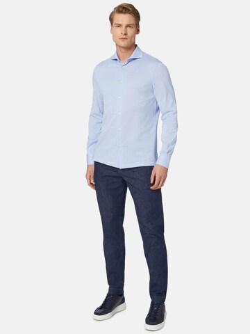 Coupe regular Chemise Boggi Milano en bleu