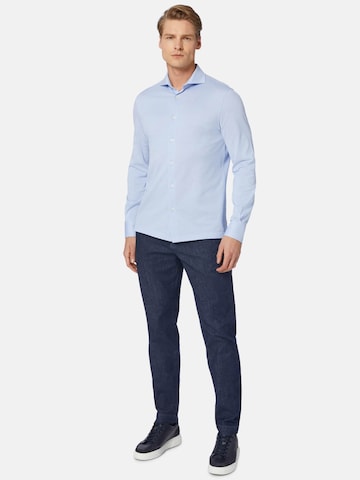 Boggi Milano Regular Fit Hemd in Blau