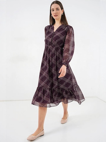 Bigdart Dress in Purple