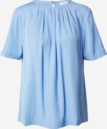 s.Oliver BLACK LABEL Bluse in Blau: predná strana