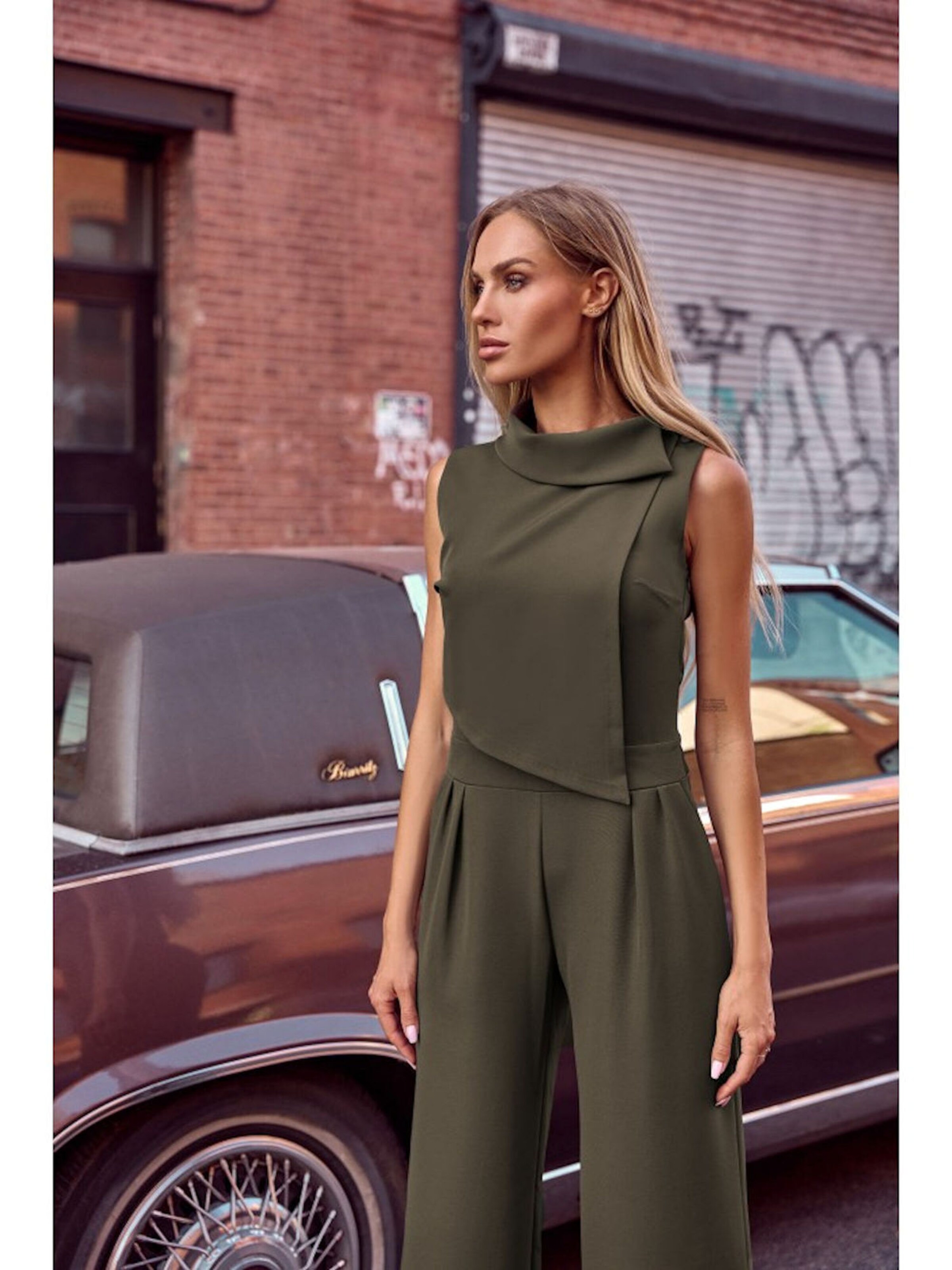 Numoco Jumpsuit 'Overall Bella' in Green