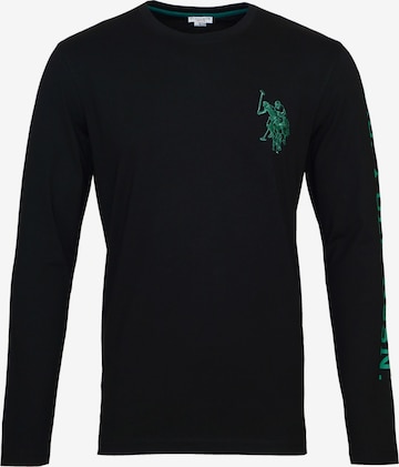 U.S. POLO ASSN. Shirt in Black: front