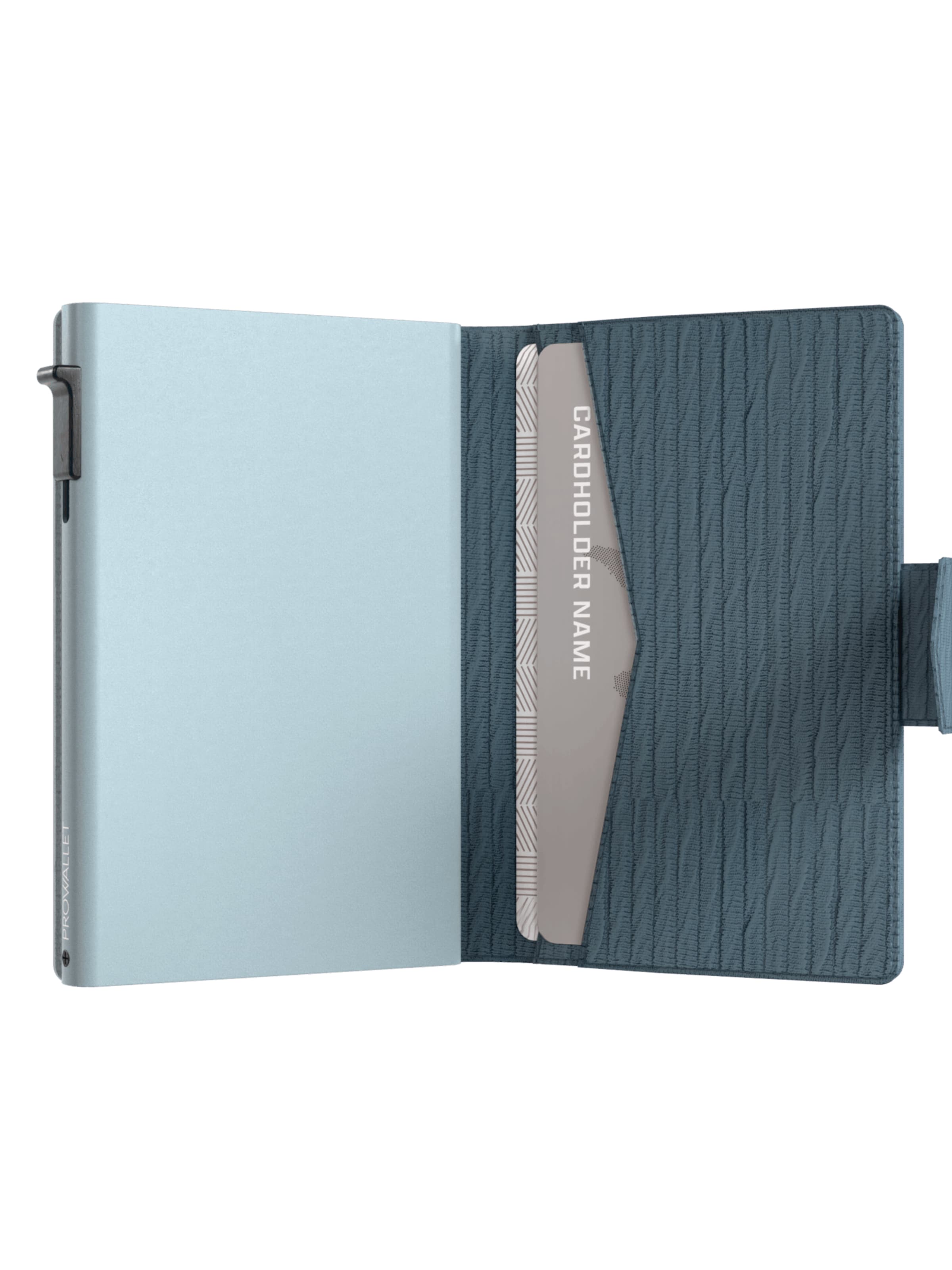 Porte-monnaies 'Pasjeshouder Plus Ripple' Prowallet en bleu