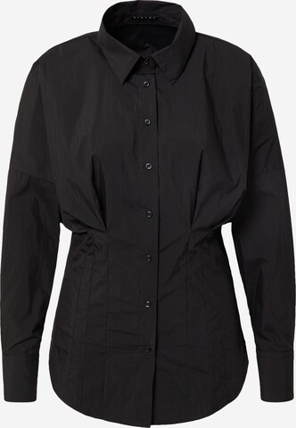Sisley - Blusa em preto: frente