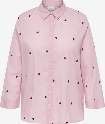 Chemisier 'CARNew' ONLY Carmakoma en rose : devant