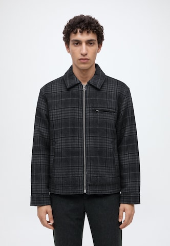Geacă de primăvară-toamnă de la Abercrombie & Fitch pe negru: față