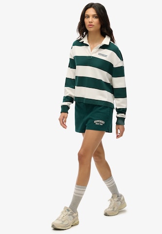 Superdry Regular Broek 'Athletic Essentials' in Groen