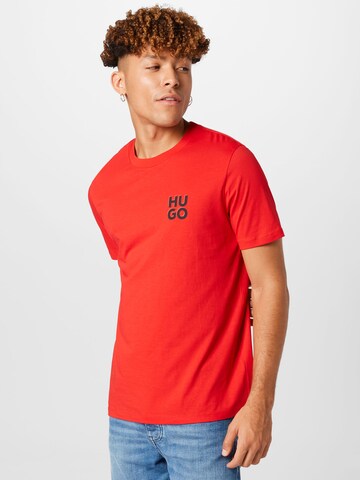 HUGO Red Shirt 'Dimento' in Rood: voorkant