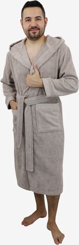 Leonique Long Bathrobe in Beige